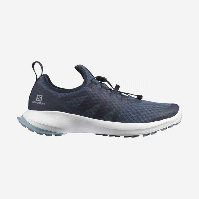 Salomon Singapore Mens Trail Running Shoes - SENSE FLOW 2 Navy/White | 45276-ZJTV